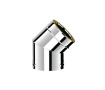 Unghi 45° izolat pentru cos de fum SOLINOX d.130-180 (inox 304/304)