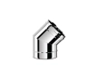 Угол дымоходный 45° SOLINOX d.130 (inox 304)