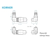 Кран радиаторный с термоголовкой Gorgiel Korner Right (06)