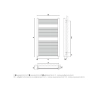 Uscator de prosoape design GORGIEL RECTA ARE 70/45