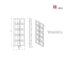 Radiator design din inox Carisa KNIGHT 1040x500