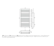 Uscator de prosoape design GORGIEL MARS AR2 70/50