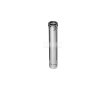 Труба дымоходная FERRUM d.130 мм, L-500 мм (inox 430/0,5 мм)