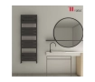 Алюминиевый дизайнерский полотенцесушитель Carisa MACK B 700x500 Black