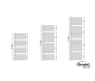 Uscator de prosoape design GORGIEL CETUS ACE 100/50