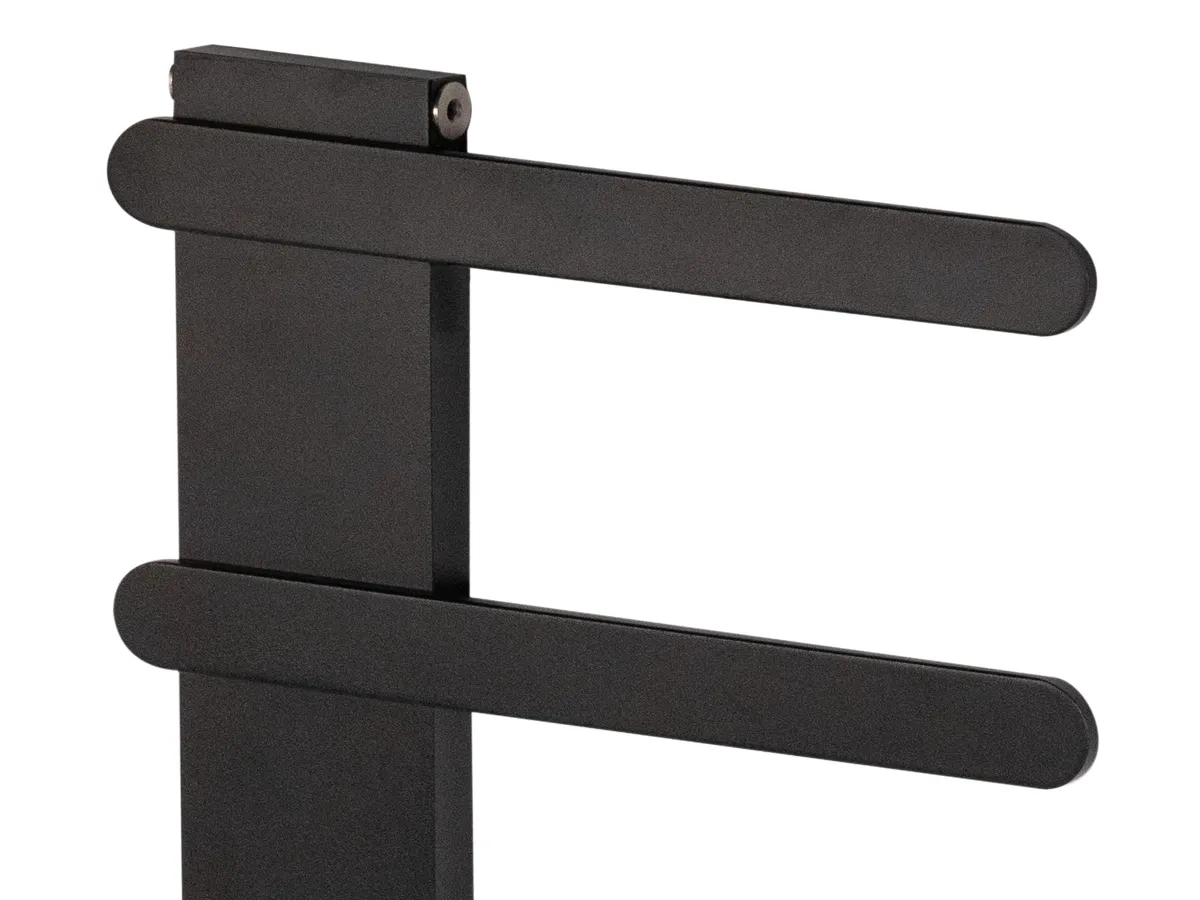 Uscator de prosoape decorativ LOJIMAX, colectia NUMMO STYLE inaltimea 340 mm. latimea 450 mm. Negru mat
