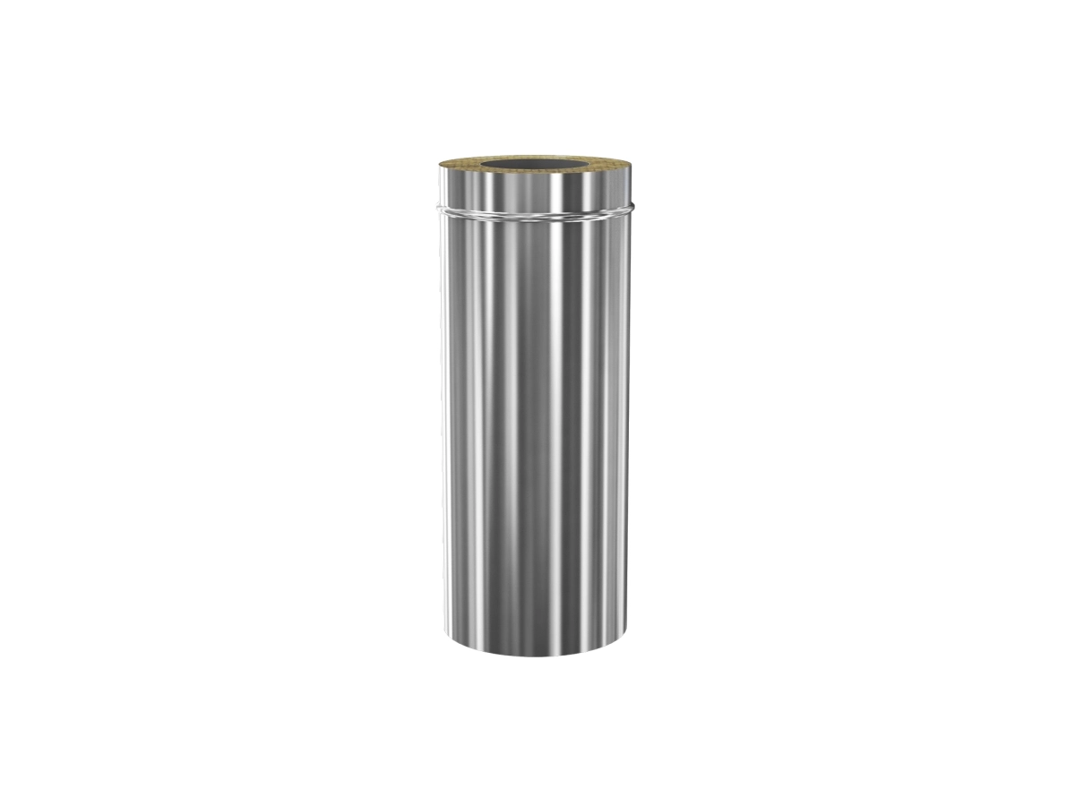 Teava L-500 mm (inox 430/304) izolata pentru cos de fum CORAX d.180-254 mm (inox 430/304)