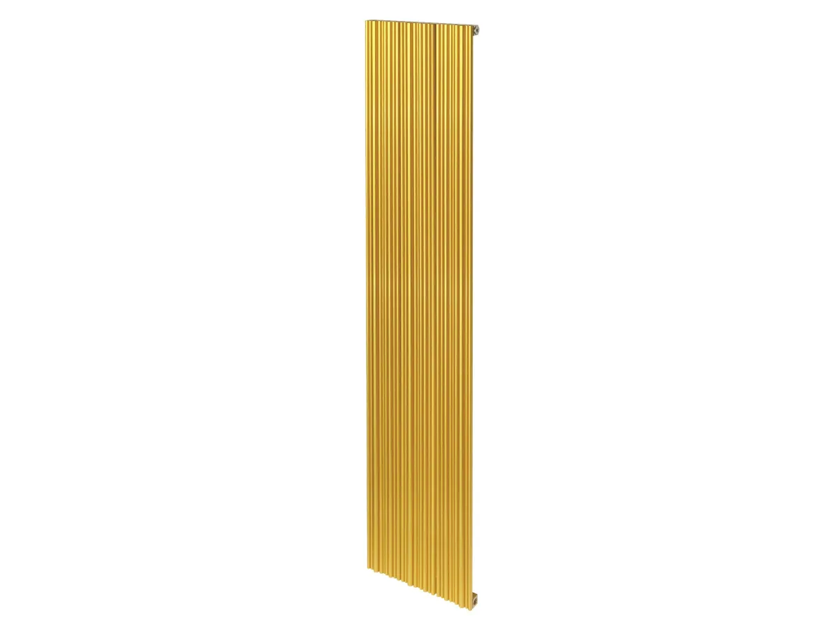 Calorifer decorativ LOJIMAX, colectia BAMBOO inaltimea 300 mm. latimea 239 mm. GOLD MATT ANODISING