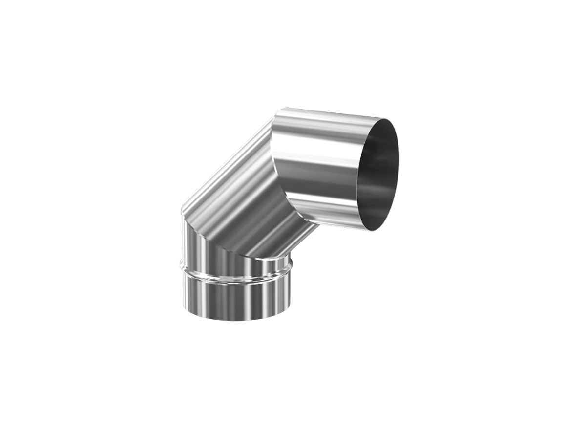 Unghi 90° pentru cos de fum CORAX d.150 mm (inox 304)