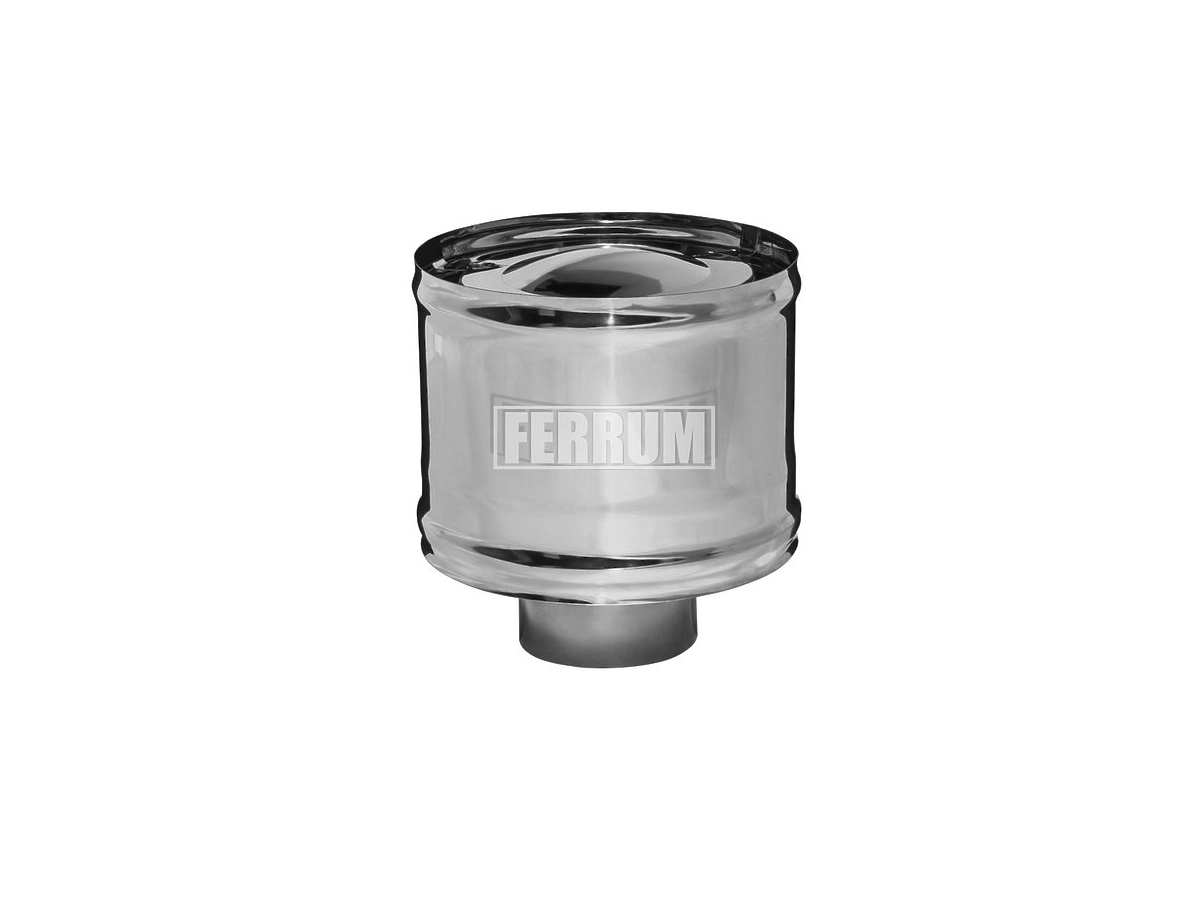 Дождевик с ветрозащитой FERRUM d.130 мм (inox 430/0,5 мм)